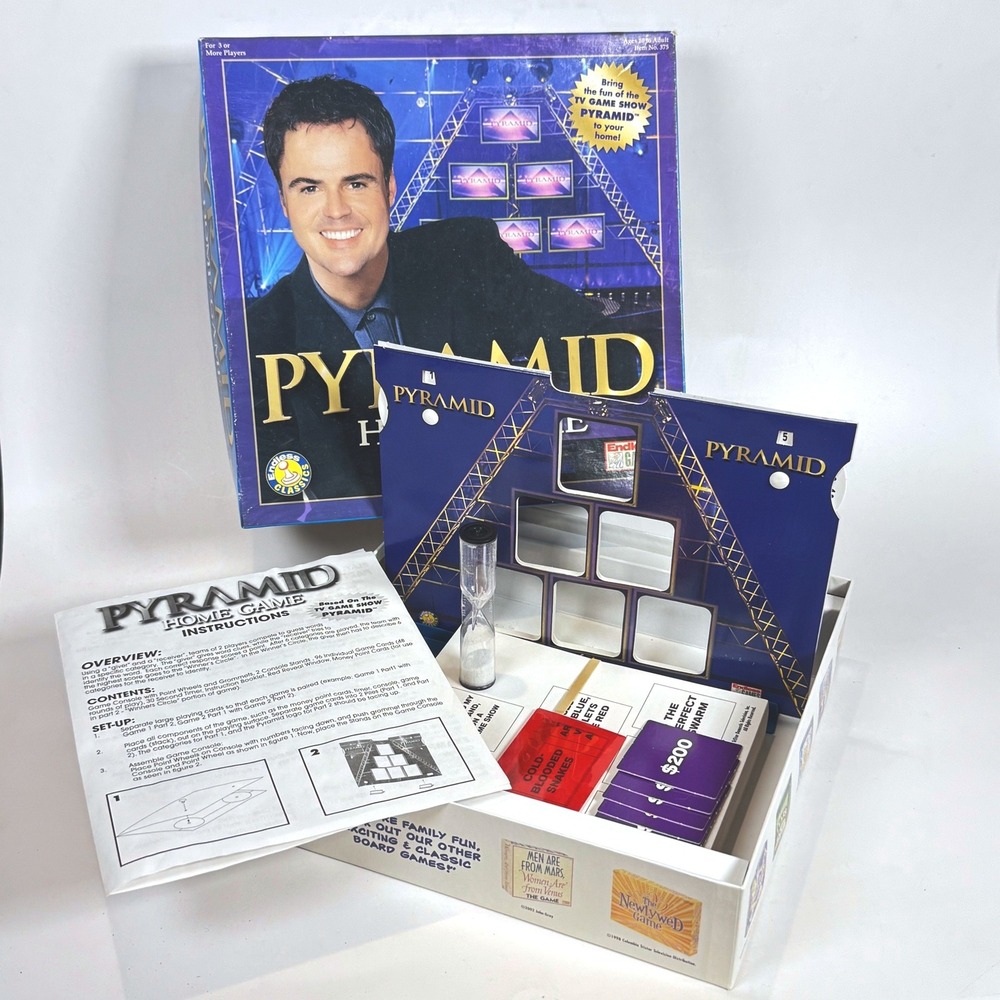 Pyramid Home Game Donny Osmond Endless Games 2003 TV Show Board Game 375